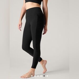 Athleta Ruched mesh leggings